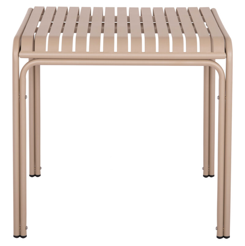 ΤΡΑΠΕΖΙ ΤΕΤΡΑΓΩΝΟ ΑΛΟΥΜΙΝΙΟΥ RACHEL HM6338.04 ΣΑΜΠΑΝΙ 80x80x76Υεκ.