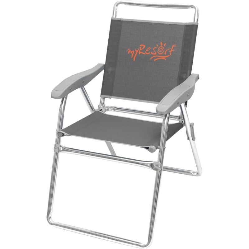 141-6814-10-TELIKO myResort ΚΑΡΕΚΛΑ ΒΕΡΑΝΤΑΣ-ΚΗΠΟΥ ΑΛΟΥΜΙΝΙΟΥ ΓΚΡΙ ΜΕ ΜΠΡΑΤΣΑ ΤΕΧΤ 2x1