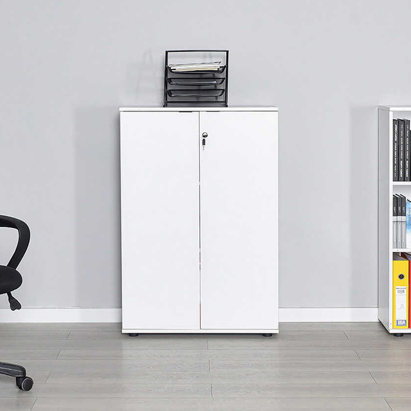 GP009-02842-1 Ντουλάπι γραφείου Rio Megapap με κλειδαριά χρώμα λευκό 72x34x109εκ.