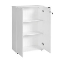 GP009-02842-3 Ντουλάπι γραφείου Rio Megapap με κλειδαριά χρώμα λευκό 72x34x109εκ.