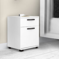 Κομοδίνο - συρταριέρα γραφείου Veto Megapap χρώμα λευκό 40x39x57εκ.