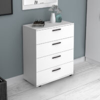 Συρταριέρα Velika Megapap χρώμα λευκό 73x44x96εκ.