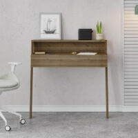 Γραφείο εργασίας Cowork Megapap χρώμα ανοιχτό καρυδί 94x50x91εκ.