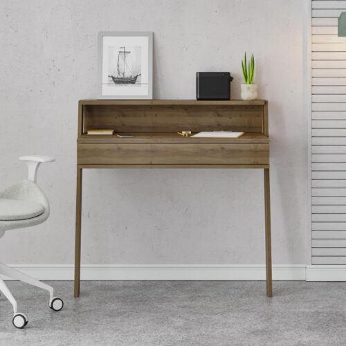 Γραφείο εργασίας Cowork Megapap χρώμα ανοιχτό καρυδί 94x50x91εκ.