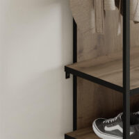 Έπιπλο εισόδου Archy Megapap χρώμα ανοιχτό καρυδί 53x31,7x180εκ.