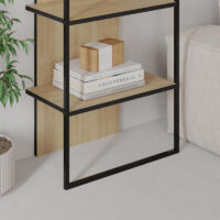 Βιβλιοθήκη Archy Megapap χρώμα sapphire oak 53x31,7x180εκ.