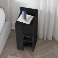 Κομοδίνο Elos Megapap δεξί χρώμα black wood 25x27x60εκ.