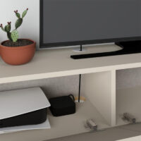 Έπιπλο τηλεόρασης επιτοίχιο Francy Megapap χρώμα sandstone 135x31,7x25εκ.