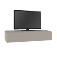 Έπιπλο τηλεόρασης επιτοίχιο Francy Megapap χρώμα sandstone 135x31,7x25εκ.