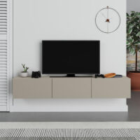 Έπιπλο τηλεόρασης επιτοίχιο Francy Megapap χρώμα sandstone 180x30x30εκ.