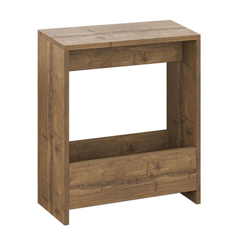 Τραπεζάκι βοηθητικό Simpi Megapap χρώμα ανοιχτό καρυδί 55x20x60εκ.