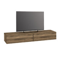 Έπιπλο τηλεόρασης επιτοίχιο Espanse Megapap χρώμα καρυδί 241,8x31,7x30εκ.