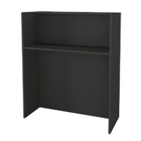 Γραφείο υποδοχής - reception Karibu Megapap με LED χρώμα ανθρακί - sepet oak 90x40x100εκ.