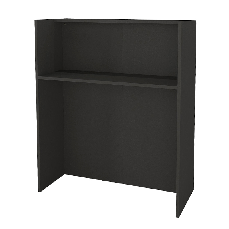 Γραφείο υποδοχής - reception Karibu Megapap με LED χρώμα ανθρακί - sepet oak 90x40x100εκ.