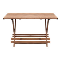 GP045-00081-2 Τραπέζι πτυσσόμενο Queen Megapap από ξύλο οξιάς σε χρώμα καρυδί εμποτισμού 120x80x75εκ.