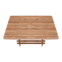 GP045-00081-3 Τραπέζι πτυσσόμενο Queen Megapap από ξύλο οξιάς σε χρώμα καρυδί εμποτισμού 120x80x75εκ.