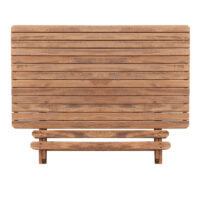 GP045-00081-4 Τραπέζι πτυσσόμενο Queen Megapap από ξύλο οξιάς σε χρώμα καρυδί εμποτισμού 120x80x75εκ.