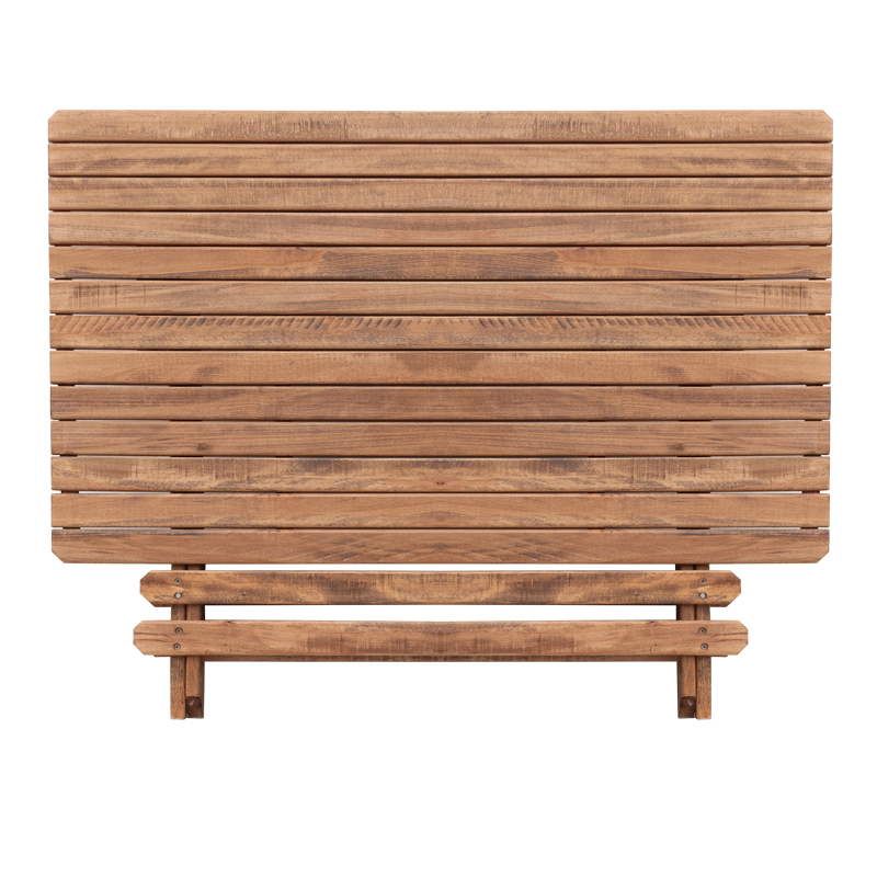 GP045-00081-4 Τραπέζι πτυσσόμενο Queen Megapap από ξύλο οξιάς σε χρώμα καρυδί εμποτισμού 120x80x75εκ.