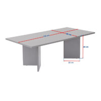 Τραπεζάκι σαλονιού Sabin Megapap χρώμα sapphire oak 119x60x40εκ.