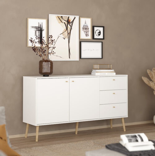 Bodo μπουφές με 2 πόρτες και 3 συρτάρια 147x39x81