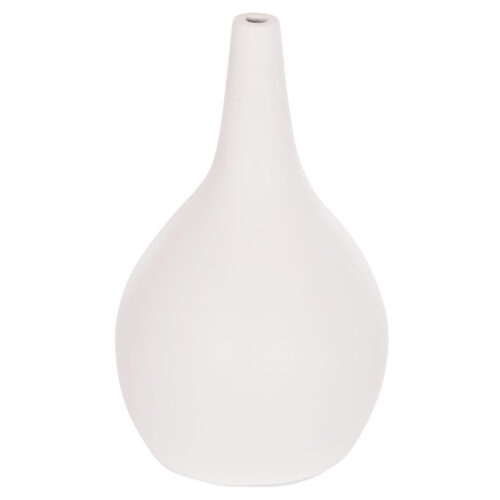 ΕΠΙΤΡΑΠΕΖΙΟ ΔΙΑΚΟΣΜΗΤΙΚΟ ΒΑΖΟ DENI HM4663.02L FIBER CEMENT ΣΕ ΛΕΥΚΟ--Φ26x39Υεκ