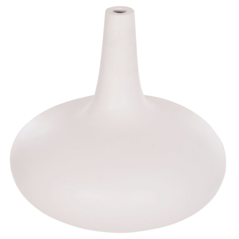 ΕΠΙΤΡΑΠΕΖΙΟ ΔΙΑΚΟΣΜΗΤΙΚΟ ΒΑΖΟ DENI HM4663.02M FIBER CEMENT ΣΕ ΛΕΥΚΟ--Φ30x29.5Υεκ