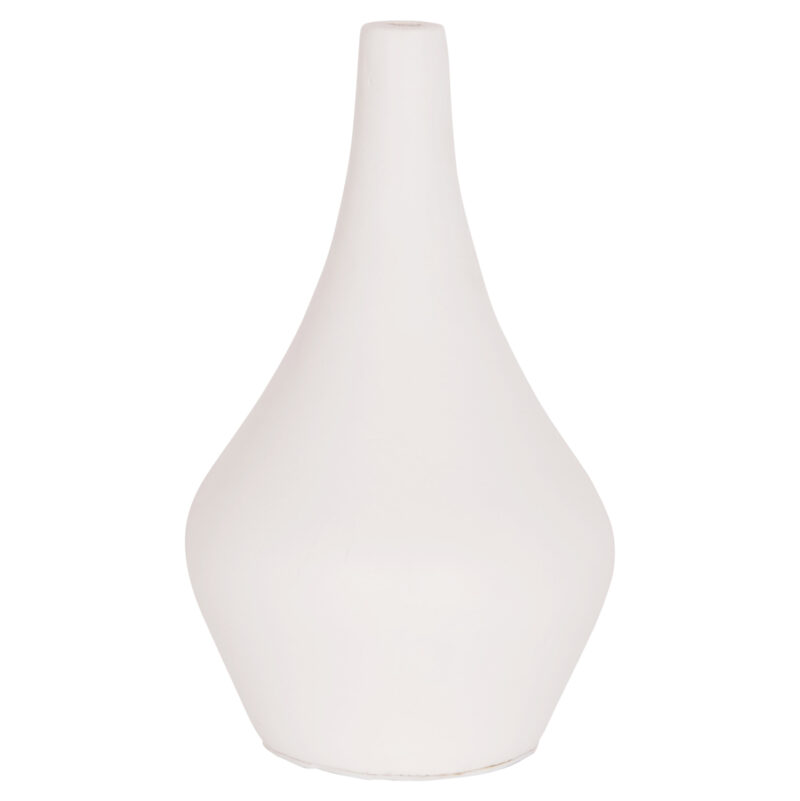 ΕΠΙΤΡΑΠΕΖΙΟ ΔΙΑΚΟΣΜΗΤΙΚΟ ΒΑΖΟ DENI HM4663.02S FIBER CEMENT ΣΕ ΛΕΥΚΟ--Φ15x27Υεκ.