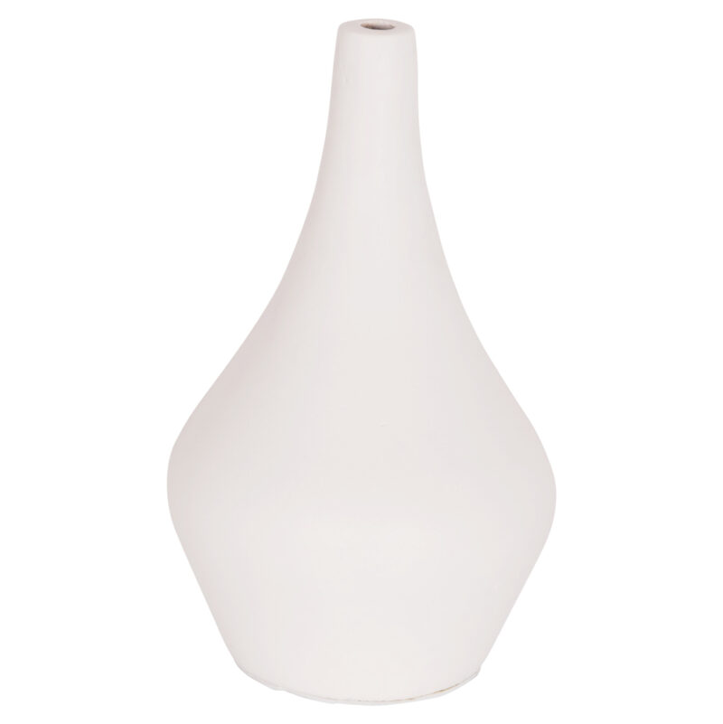 ΕΠΙΤΡΑΠΕΖΙΟ ΔΙΑΚΟΣΜΗΤΙΚΟ ΒΑΖΟ DENI HM4663.02S FIBER CEMENT ΣΕ ΛΕΥΚΟ--Φ15x27Υεκ.