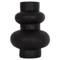 ΕΠΙΤΡΑΠΕΖΙΟ ΔΙΑΚΟΣΜΗΤΙΚΟ ΒΑΖΟ LEMA HM4664.01M ΤΕΡΑΚΟΤΑ ΣΕ ΜΑΥΡΟ--Φ22x29Υεκ.