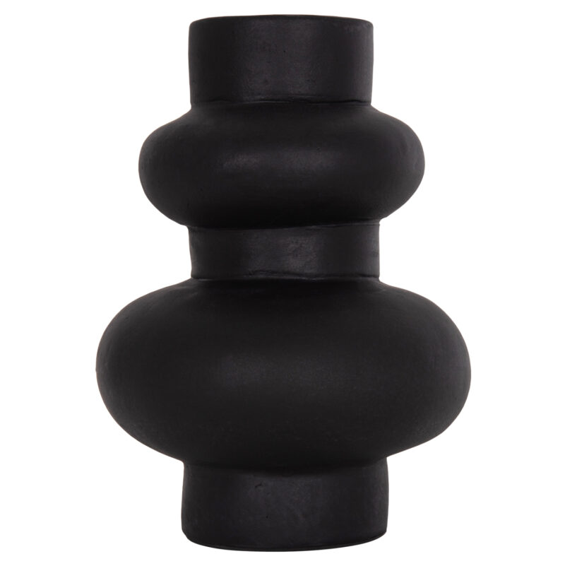 ΕΠΙΤΡΑΠΕΖΙΟ ΔΙΑΚΟΣΜΗΤΙΚΟ ΒΑΖΟ LEMA HM4664.01M ΤΕΡΑΚΟΤΑ ΣΕ ΜΑΥΡΟ--Φ22x29Υεκ.