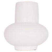 ΕΠΙΤΡΑΠΕΖΙΟ ΔΙΑΚΟΣΜΗΤΙΚΟ ΒΑΖΟ LEMA HM4664.02S ΤΕΡΑΚΟΤΑ ΣΕ ΛΕΥΚΟ--Φ22x22Υεκ.