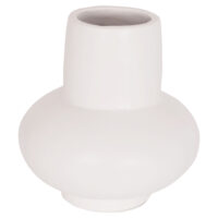 ΕΠΙΤΡΑΠΕΖΙΟ ΔΙΑΚΟΣΜΗΤΙΚΟ ΒΑΖΟ LEMA HM4664.02S ΤΕΡΑΚΟΤΑ ΣΕ ΛΕΥΚΟ--Φ22x22Υεκ.