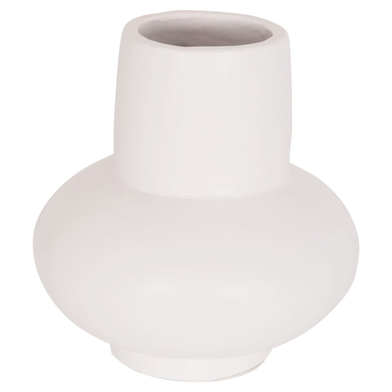 ΕΠΙΤΡΑΠΕΖΙΟ ΔΙΑΚΟΣΜΗΤΙΚΟ ΒΑΖΟ LEMA HM4664.02S ΤΕΡΑΚΟΤΑ ΣΕ ΛΕΥΚΟ--Φ22x22Υεκ.