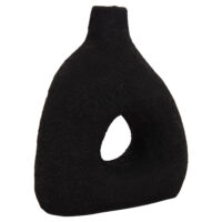 ΕΠΙΤΡΑΠΕΖΙΟ ΔΙΑΚΟΣΜΗΤΙΚΟ ΒΑΖΟ DECANT HM4667.01Μ ΤΕΡΑΚΟΤΑ ΣΕ ΜΑΥΡΟ--17x6.5x20Υεκ.