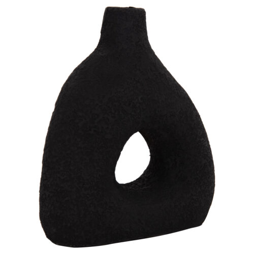 ΕΠΙΤΡΑΠΕΖΙΟ ΔΙΑΚΟΣΜΗΤΙΚΟ ΒΑΖΟ DECANT HM4667.01Μ ΤΕΡΑΚΟΤΑ ΣΕ ΜΑΥΡΟ--17x6.5x20Υεκ.