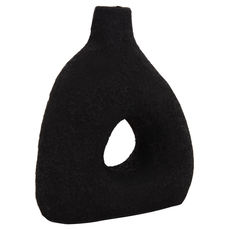 ΕΠΙΤΡΑΠΕΖΙΟ ΔΙΑΚΟΣΜΗΤΙΚΟ ΒΑΖΟ DECANT HM4667.01Μ ΤΕΡΑΚΟΤΑ ΣΕ ΜΑΥΡΟ--17x6.5x20Υεκ.