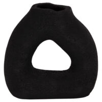 ΕΠΙΤΡΑΠΕΖΙΟ ΔΙΑΚΟΣΜΗΤΙΚΟ ΒΑΖΟ DECANT HM4667.01S ΤΕΡΑΚΟΤΑ ΣΕ ΜΑΥΡΟ--17.5x6.5x17Υεκ.