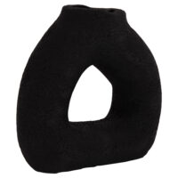 ΕΠΙΤΡΑΠΕΖΙΟ ΔΙΑΚΟΣΜΗΤΙΚΟ ΒΑΖΟ DECANT HM4667.01S ΤΕΡΑΚΟΤΑ ΣΕ ΜΑΥΡΟ--17.5x6.5x17Υεκ.