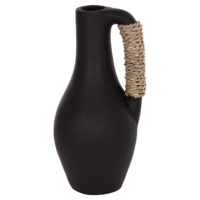 ΕΠΙΤΡΑΠΕΖΙΟ ΔΙΑΚΟΣΜΗΤΙΚΟ ΒΑΖΟ CAMMER HM4687.01L ΤΕΡΑΚΟΤΑ ΣΕ ΜΑΥΡΟ--Φ18x39Υεκ.