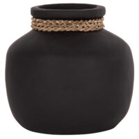 ΕΠΙΤΡΑΠΕΖΙΟ ΔΙΑΚΟΣΜΗΤΙΚΟ ΒΑΖΟ CAMMER HM4687.01S ΤΕΡΑΚΟΤΑ ΣΕ ΜΑΥΡΟ--Φ22x20Υεκ.