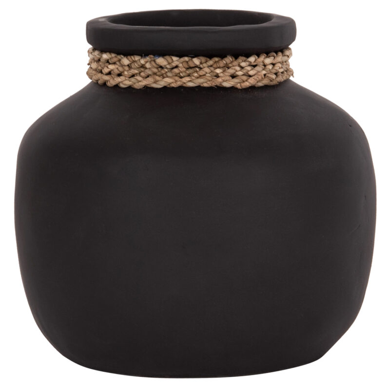 ΕΠΙΤΡΑΠΕΖΙΟ ΔΙΑΚΟΣΜΗΤΙΚΟ ΒΑΖΟ CAMMER HM4687.01S ΤΕΡΑΚΟΤΑ ΣΕ ΜΑΥΡΟ--Φ22x20Υεκ.