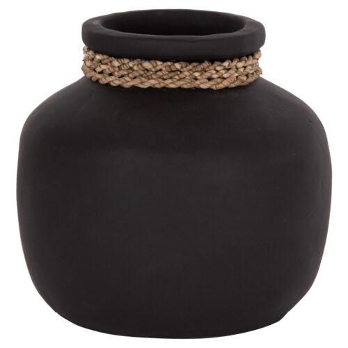 ΕΠΙΤΡΑΠΕΖΙΟ ΔΙΑΚΟΣΜΗΤΙΚΟ ΒΑΖΟ CAMMER HM4687.01S ΤΕΡΑΚΟΤΑ ΣΕ ΜΑΥΡΟ--Φ22x20Υεκ.