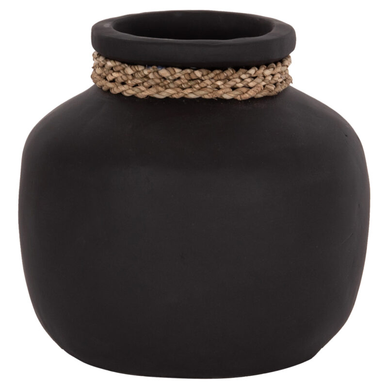 ΕΠΙΤΡΑΠΕΖΙΟ ΔΙΑΚΟΣΜΗΤΙΚΟ ΒΑΖΟ CAMMER HM4687.01S ΤΕΡΑΚΟΤΑ ΣΕ ΜΑΥΡΟ--Φ22x20Υεκ.