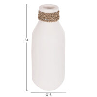 ΕΠΙΤΡΑΠΕΖΙΟ ΔΙΑΚΟΣΜΗΤΙΚΟ ΒΑΖΟ CAMMER HM4687.02M ΤΕΡΑΚΟΤΑ ΣΕ ΛΕΥΚΟ--Φ13x34Υεκ.