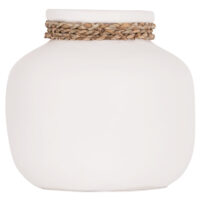 ΕΠΙΤΡΑΠΕΖΙΟ ΔΙΑΚΟΣΜΗΤΙΚΟ ΒΑΖΟ CAMMER HM4687.02S ΤΕΡΑΚΟΤΑ ΣΕ ΛΕΥΚΟ--Φ22x20Υεκ.