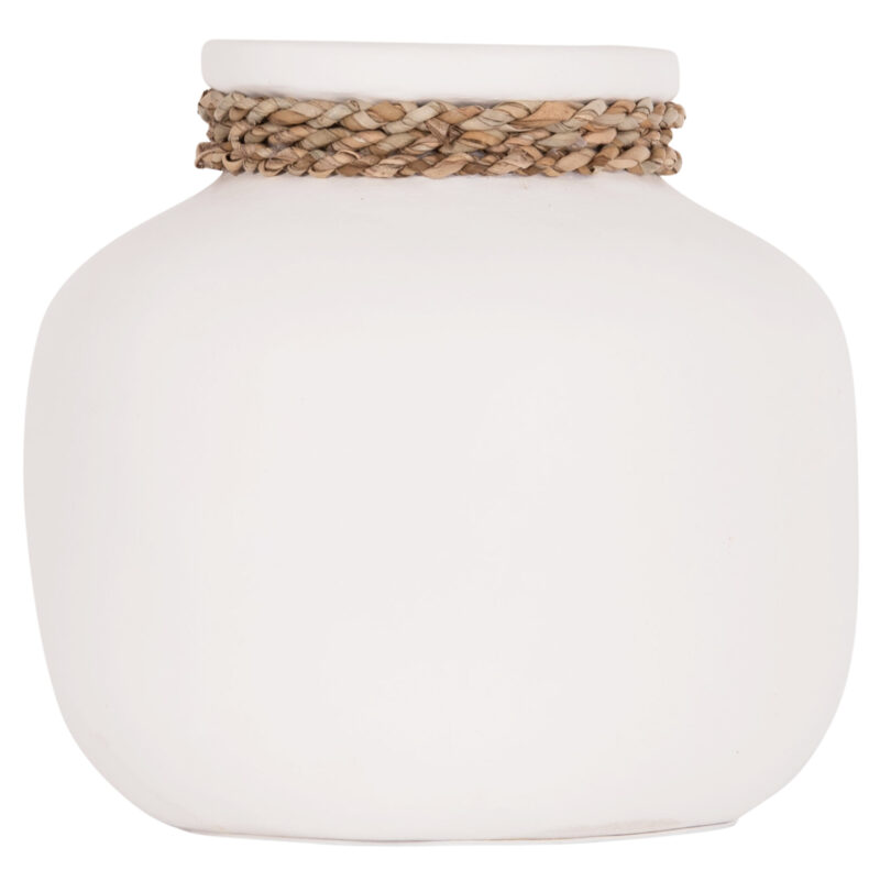 ΕΠΙΤΡΑΠΕΖΙΟ ΔΙΑΚΟΣΜΗΤΙΚΟ ΒΑΖΟ CAMMER HM4687.02S ΤΕΡΑΚΟΤΑ ΣΕ ΛΕΥΚΟ--Φ22x20Υεκ.