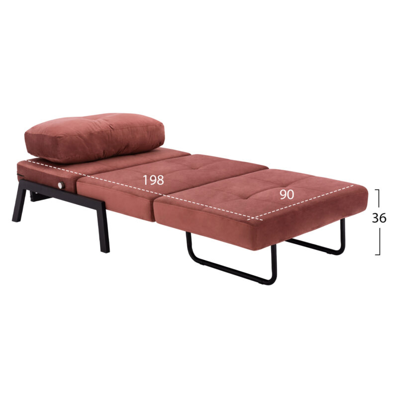 ΠΟΛΥΘΡΟΝΑ ΚΡΕΒΑΤΙ, ΒΕΛΟΥΔΟ ΣΑΠΙΟ ΜΗΛΟ HM3078.12 95x92x66Υ εκ.