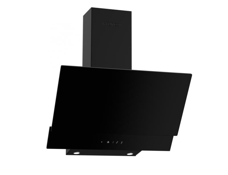 Απορροφητήρας Hyundai HHD24-GL4661B με πλάτος 60cm και απορροφητική ισχύ 650 m³/h - Black