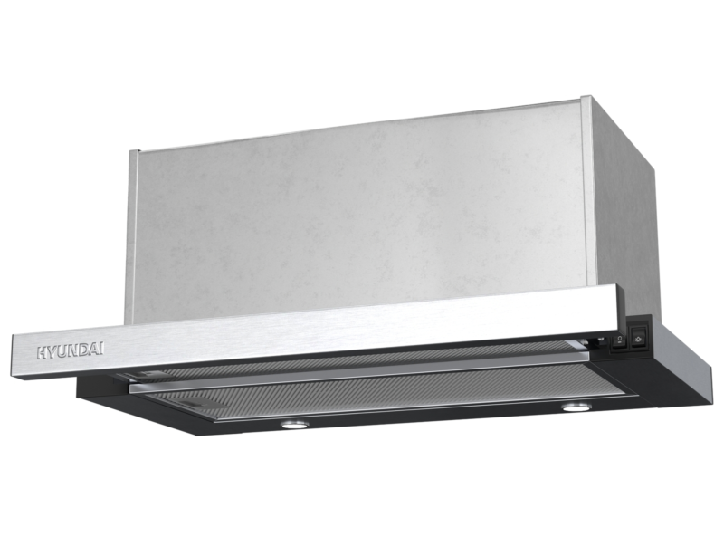 Απορροφητήρας Hyundai HHD24-TL9162X/T με πλάτος 60cm και απορροφητική ισχύ 1000 m³/h - Inox