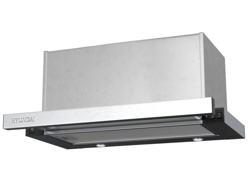 Απορροφητήρας Hyundai HHD24-TL9162X/T με πλάτος 60cm και απορροφητική ισχύ 1000 m³/h - Inox
